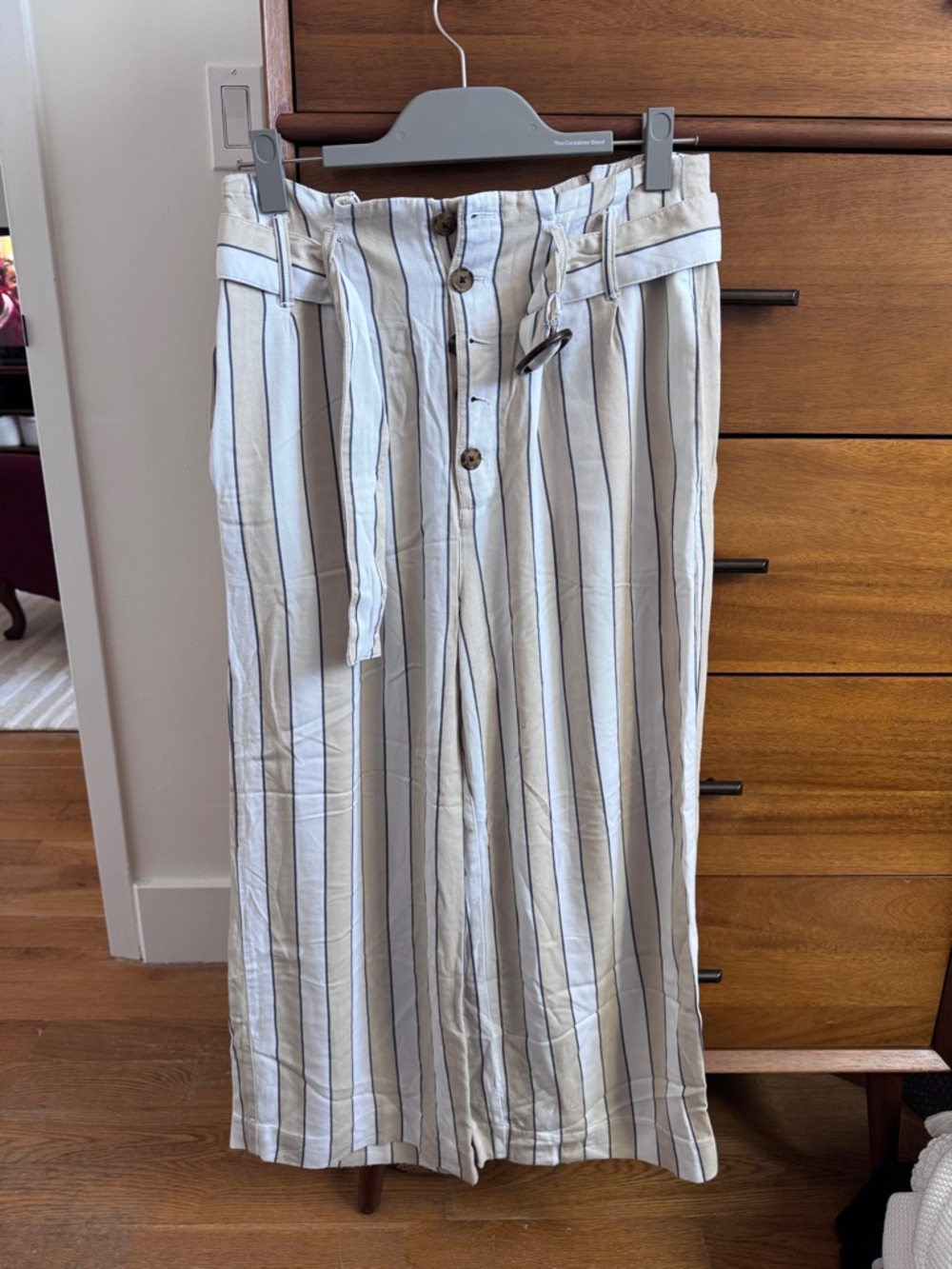 Abercrombie & Fitch Striped Wide-Leg Pants Size M